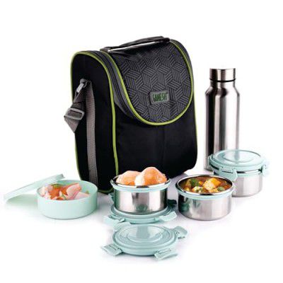 Ganesh Platina 5 Stainless Steel Executive Lunch Box