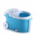 Ganesh Prime Plus Plastic Spin Mop with Bigger Wheels and Plastic Auto Fold Handle for 360 Degree Cleaning...