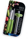 Ganesh Stainless Steel Gas Lighter with Knife & Peeler, 3-Piece, Colour May Vary Colour...