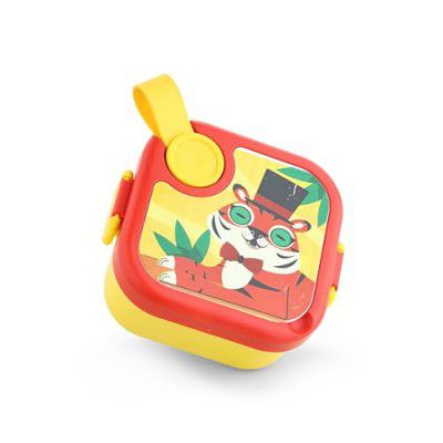 GANESH Tangy Inner Steel Lunch Box - Yellow 1Pcs