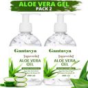 Gantavya 100% Natural Pure Aloe Vera Gel for glowing Face, Skin & Hair  (400 ml)...