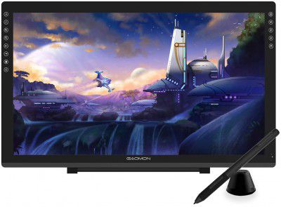 GAOMON PD2200 92% NTSC Full-Laminated Pen Display with 8192 Battery-Free Tilt-Support Stylus 8 Touch Buttons -21.5'' Drawing Tablet Monitor with Adjustable Stand