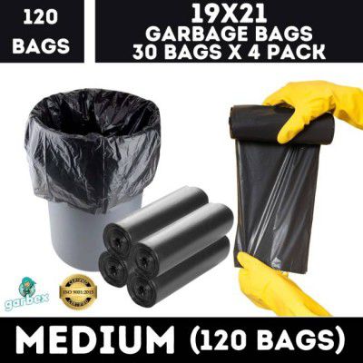 GARBEX Plastic Dustbin  (Black)