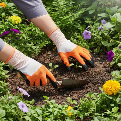 Garden Gloves – Durable, Reusable and Breathable Gloves with Protective Claws for Gardening(GTK)