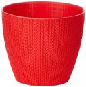 Gardens Need 100% Virgin Plastic Turkey Pot| Set of 5 Planter (14cm x 12.5cm x 9cm Red)...