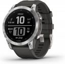 Garmin Fenix 7 Multisport Premium Outdoor GPS Watch, Silver with Graphite Band...