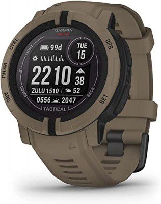 Garmin Instinct 2 Solar, Tactical-Edition, Rugged Outdoor Watch with GPS, with Solar Charging Capabilities