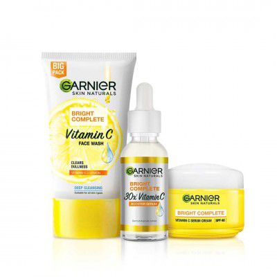 Garnier Bright Complete Vitamin C Brightening Regime Kit for Skincare