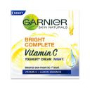 Garnier Bright Complete VITAMIN C YOGHURT Night Cream, 40g...