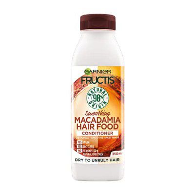 Garnier Fructis, Conditioner for Dry Unruly Hair, Smoothing & Nourishing, Macadamia Hair Food, 350ml