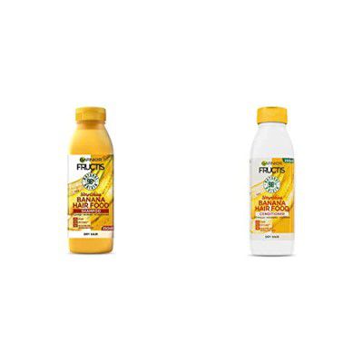Garnier Fructis Hair Food Nourishing Banana Shampoo + Conditioner (Combo Pack of 2)