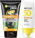 GARNIER Men Johns Skincare Essentials | TurboBright Facewash 150g + Super UV Sunscreen 30ml Face Wash, 180 g...