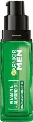 Garnier Men Strong Beard & Moustache Oil - With Vitamin E and Almond Oil Hair Oil  (30 ml)