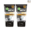 Garnier Men, Face Wash, Brightening & Anti-Pollution, TurboBright Double Action, 300 g (pack of 2)...