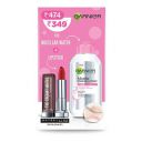 Garnier Micellar Pink, 125 ml with Maybelline Creamy Matte Lipstick Rich Ruby, 3.9 g...