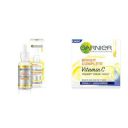 Garnier Skin Naturals, Face Serum, Bright Complete Vitamin C Booster, 30 ml &Garnier Skin Naturals, Night Cream, Anti-Dark Spots & Brightening, Bright Complete Vitamin C Yoghurt, 40 g...
