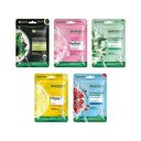 Garnier Skin Naturals, Face Serum Sheet Mask, Pack of 5 (Light Complete, Sakura, Blue, Green Tea, Charcoal)...