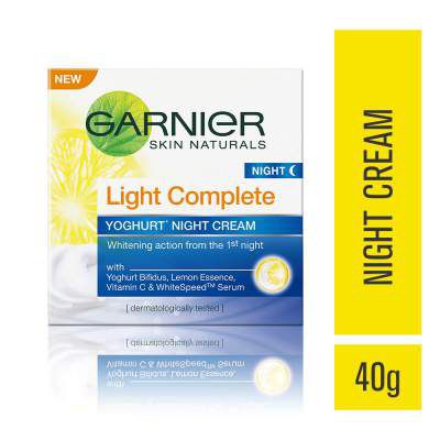 Garnier Skin Naturals Light Complete Night Cream, 40g