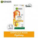 Garnier Skin Naturals, Serum Mask, Brightening & Anti-Spots, Ampoule Mask Pineapple, 15g...