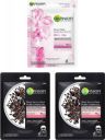 GARNIER Skin Naturals Serum Sheet Masks ( 2 Black Rice Pure Charcoal Serum Mask + 1 Sakura White Water Glow Serum Mask), 84g (Pack of 3)  (84 g)...