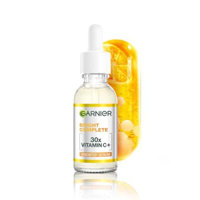 Garnier Vitamin C + Booster Face Serum For Skin Brightening and Anti-Dark Spots, 50ml