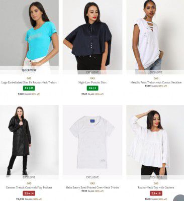 Ajio: UP TO 75% OFF | GAS Women Clothing