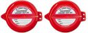 Gate Valve Lockout Device AK-GVL-04 W, Red (Pack of 2)...