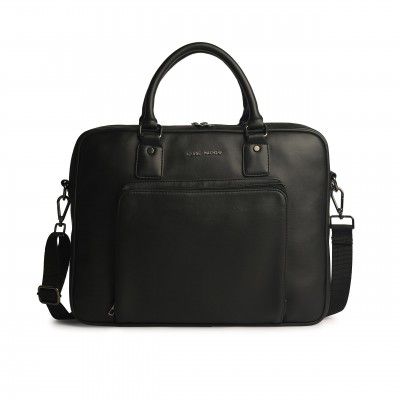Gauge Machine Professional Vegan Leather Messenger Briefcase Bag for Office |Fits upto 14/15 / 16 inch Laptop |16L