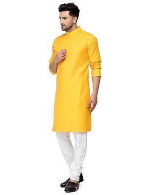 Gauri Laxmi Enterprise Mens Cotton Blend Straight Kurta