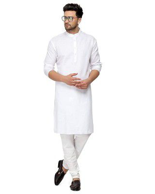 Gauri Laxmi Enterprise Mens Cotton Blend Straight Kurta