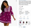 Gauri Laxmi Enterprise Women's Embroidered Georgette Peplum Top