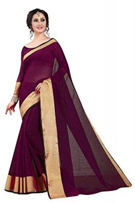 Gauri Laxmi Enterprise Womens Venkatgiri Cotton Silk Saree With Un-stitched Blouse