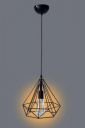 GAUVIK GAU-DIAMOND HANGING Pendant Light/Hanging Light/Ceiling Light for Restaurant,Bedroom,Living Room and Home Decor Pendants Ceiling Lamp  (Black)...