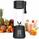 GaxQuly Electric Juicer 6 Blade Rechargable Portable USB Bottle Blender Shaker Juicer A 2000 Juicer Mixer Grinder (400ml)...