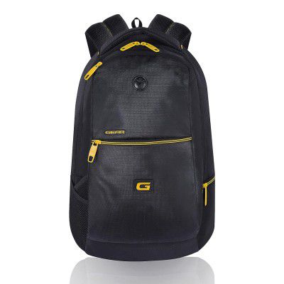 Gear 30 ltrs Black and Yellow Casual Backpack (BKP0SPAC40112)