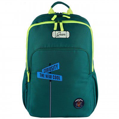 Gear Ambition 37 L Water Resistant Casual Backpack (Green-Fluroscent Yellow)