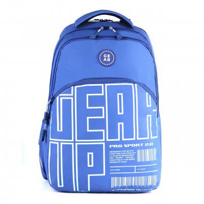 Gear ARISE 40L Water Resistant School Bag with Sternum Strap/Casual Backpack/Daypack/College Bag for Boys/Girls/ Men/Women (Blue)