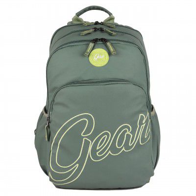 Gear Compact BTS3C 30 L Water Resistant School Bag/Casual Backpack/Daypack/Travel Backpack/Kids Bag/College Bag for Boys/Girls/Men/Women (Green)
