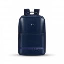 Gear Elevate Faux Leather 20L Water Resistant Anti-Theft Backpack (Navy-Mint)...