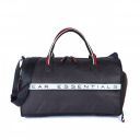 Gear Essentials 27L Faux-Leather Water Resistant Travel Duffle Bag/Gym Bag for Men/Women with Shoe Compartment (Brown)...