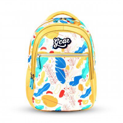 Gear Floral Petal 30L Water Resitant Casual Backpack (Yellow)