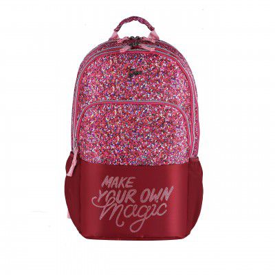 Gear Glitter 35L Large Water Resistant Backpack (Maroon)
