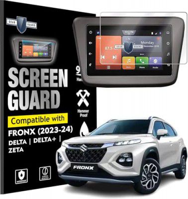 Gear Guard Screen Protector For Maruti Suzuki Fronx Car Accessories 7"inch Infotainment System Protection Film - Clear