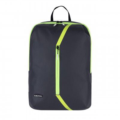 Gear LITE 15L Water Resistant Casual Backpack (Grey-Fluroscent Green)