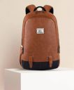 Gear Medium 28 L Laptop Backpack Classic Leather Laptop Backpack without Anti Theft  (Tan)...