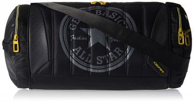 Gear Polyester 23cms Black and Yellow Travel Duffle
