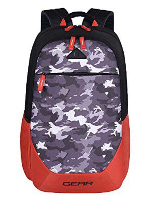 Gear Ranger Camo 2 28 Ltrs Orange-Grey Multipurpose Standard Backpack (Bkprngrcm0604)