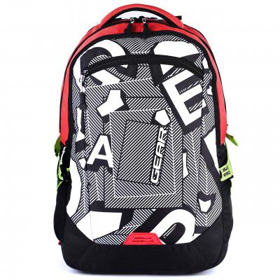 Gear Riddle 35L Casual Backpack/School Bag/Daypack with Compression Straps for Boys/Kids(Red)