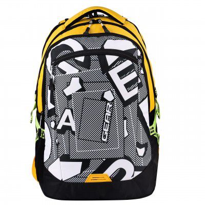 Gear Riddle 35L Casual Backpack/School Bag/Daypack with Compression Straps for Boys/Kids(Yellow)