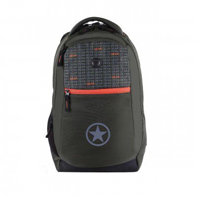 Gear Rockstar 34L Large Water Resistant Casual Backpack (Olive)